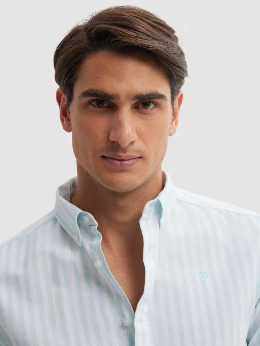 CAMISA OXFORD SUNSET VERDE AGUA