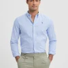 CAMISA RAYAS DUTTON CELESTE