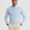 CAMISA RAYAS DUTTON CELESTE
