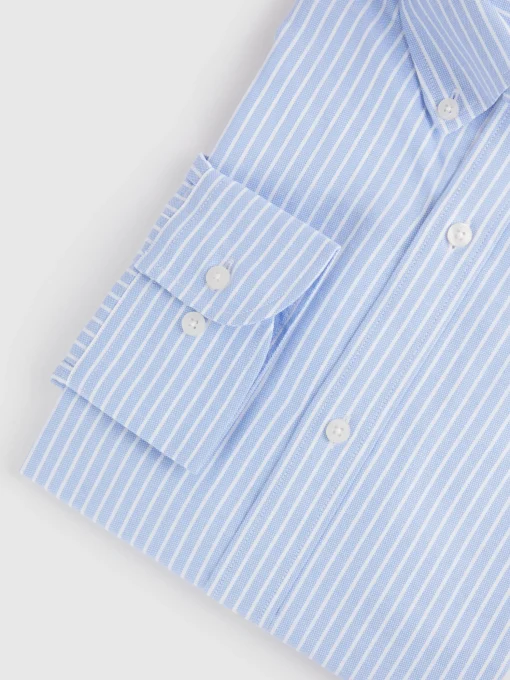 CAMISA RAYAS DUTTON CELESTE