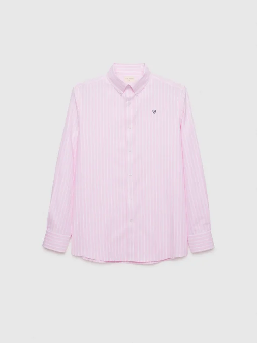CAMISA RAYAS DUTTON ROSA