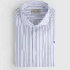 CAMISA RAYAS ESTRUCTURA AZUL