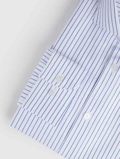 CAMISA RAYAS ESTRUCTURA AZUL