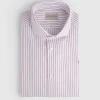 CAMISA RAYAS ESTRUCTURA ROJO