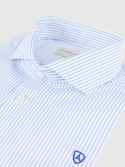 CAMISA RAYAS PANAMA AZUL