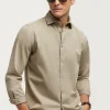 CAMISA TWILL DYE BEIGE