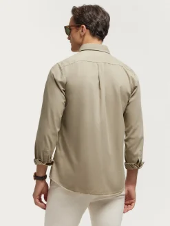 CAMISA TWILL DYE BEIGE