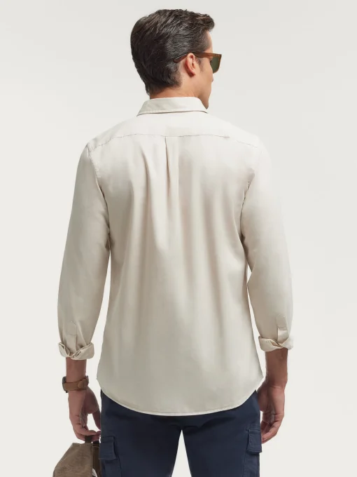 CAMISA TWILL DYE CRUDO