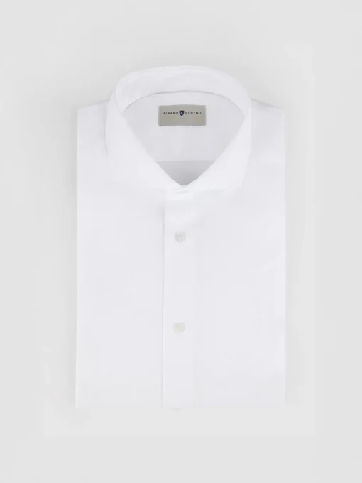 CAMISA VESTIR DOBBY BLANCO