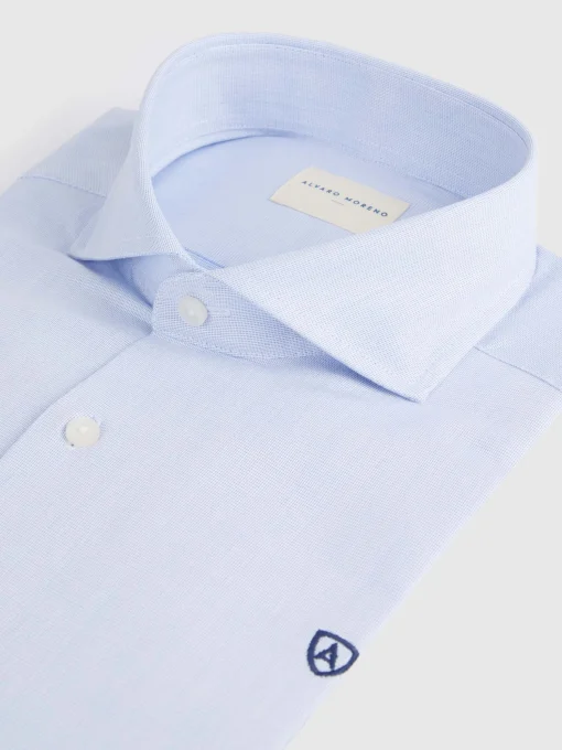 CAMISA VESTIR ESTRUCTURA CELESTE