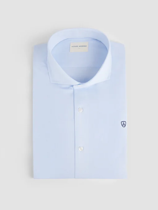 CAMISA VESTIR ESTRUCTURA CELESTE