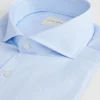 CAMISA VESTIR RAYAS CELESTE