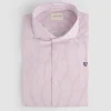 CAMISA VESTIR RAYAS ROJO