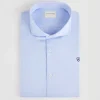 CAMISA VESTIR TWILL CELESTE