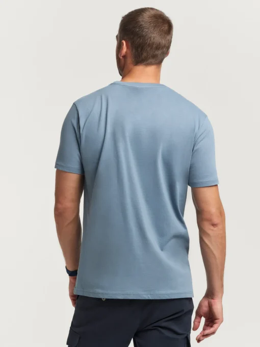 CAMISETA BASICA CELESTE