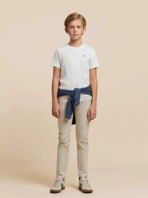CAMISETA BASICA KIDS BLANCO