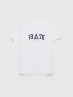 CAMISETA COLLEGE BLANCO