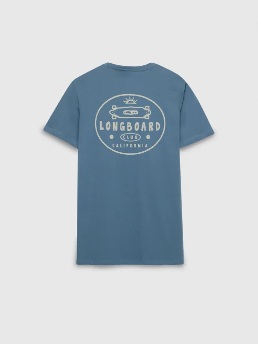 CAMISETA LONGBOARD AZUL