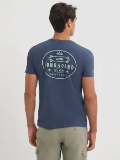 CAMISETA LONGBOARD AZUL MARINO