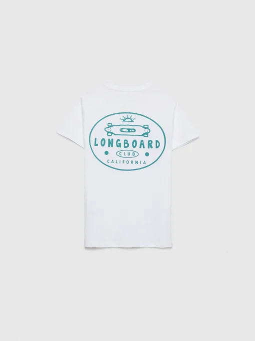 CAMISETA LONGBOARD KIDS BLANCO