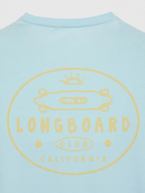 CAMISETA LONGBOARD VERDE AGUA