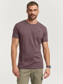 CAMISETA MELANGE BURDEOS