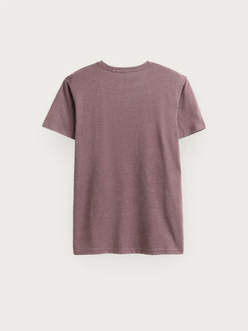 CAMISETA MELANGE BURDEOS