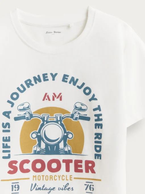 CAMISETA SCOOTER KIDS BLANCO