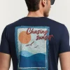 CAMISETA SUNSET AZUL MARINO