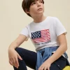 CAMISETA USA KIDS BLANCO