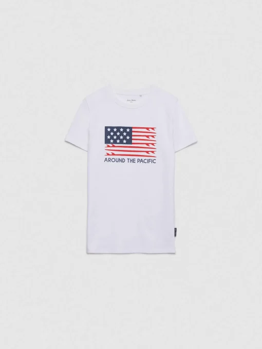CAMISETA USA KIDS BLANCO