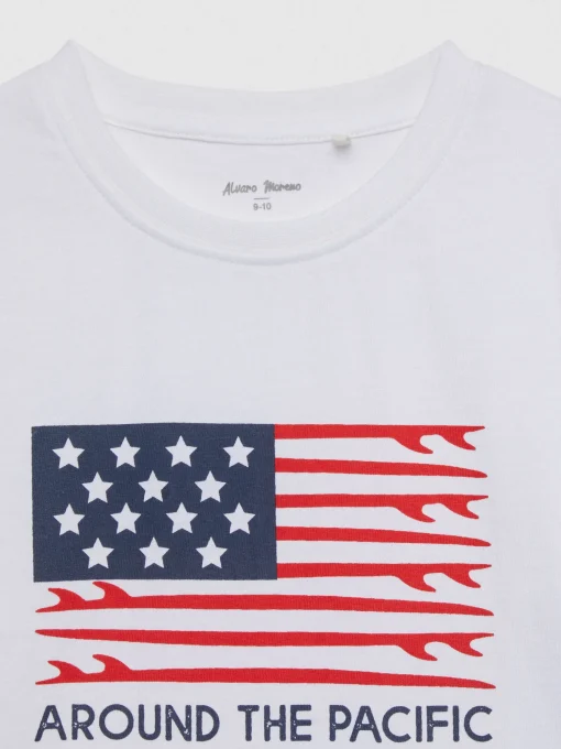CAMISETA USA KIDS BLANCO