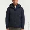 CAZADORA RATCHED REVERSIBLE AZUL MARINO | MARRÓN