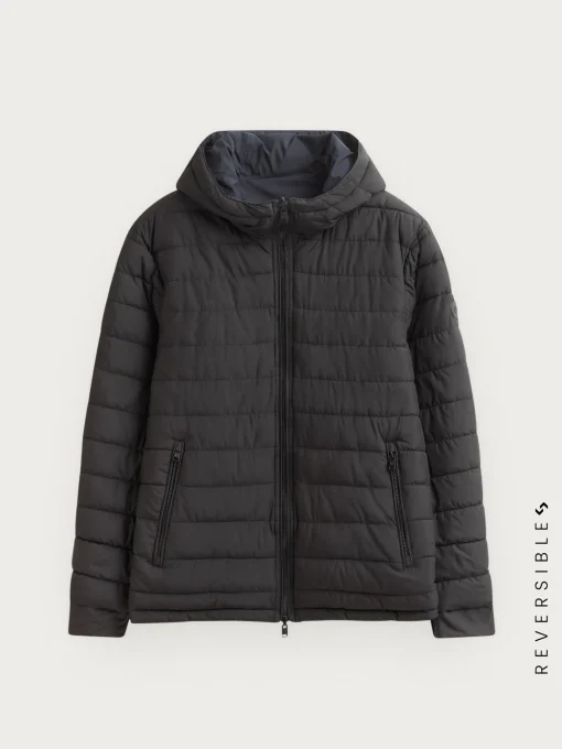 CAZADORA RATCHED REVERSIBLE AZUL MARINO | MARRÓN