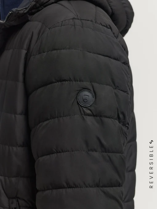 CAZADORA RATCHED REVERSIBLE AZUL MARINO | MARRÓN
