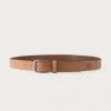 CINTURON LOGO PIEL CAMEL