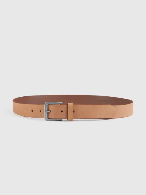 CINTURON NOBUCK BEIGE