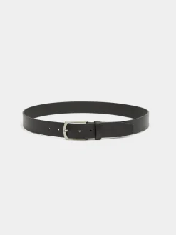 CINTURON PIEL ROUGH NEGRO