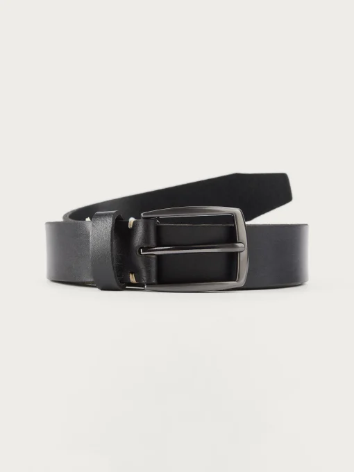 CINTURON PIEL VESTIR NEGRO