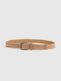 CINTURON TRENZADO SERRAJE BEIGE