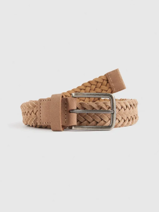 CINTURON TRENZADO SERRAJE BEIGE