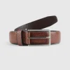 CINTURON VESTIR LEATHER MARRÓN