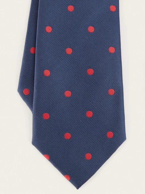 CORBATA JACQUARD MF AZUL MARINO