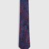 CORBATA JACQUARD MF AZUL MARINO