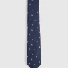CORBATA JACQUARD MF AZUL MARINO
