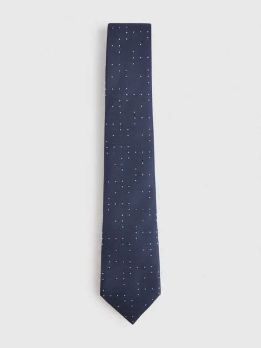 CORBATA JACQUARD MF AZUL MARINO