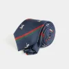 CORBATA JACQUARD MF AZUL MARINO