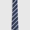 CORBATA JACQUARD MF AZUL MARINO