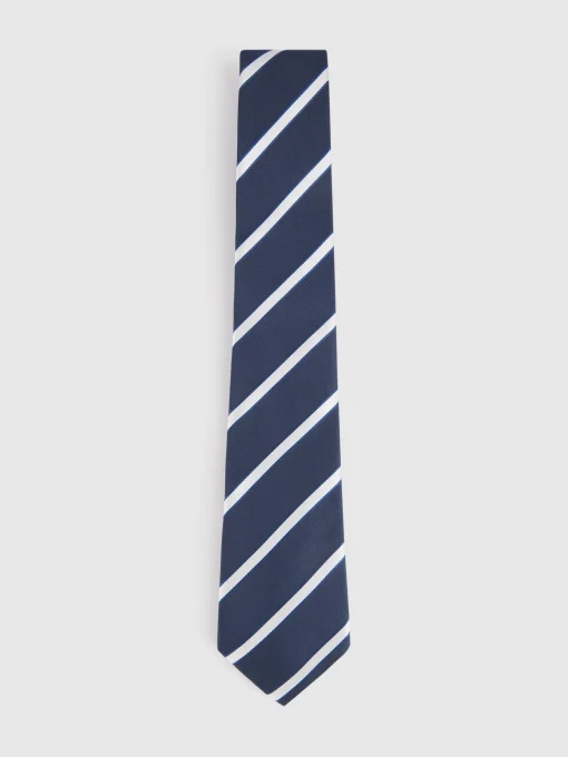 CORBATA JACQUARD MF AZUL MARINO