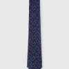 CORBATA JACQUARD MF AZUL MARINO
